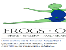 Tablet Screenshot of frogsonice.com